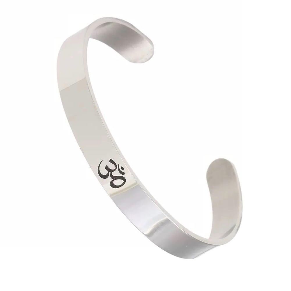 Om Yoga Stainless Steel Bracelet